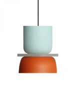 Cargar imagen en el visor de la Galería, Lámpara colgante con pantalla de cuenco de acrílico colorido Macaron