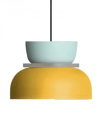 Cargar imagen en el visor de la Galería, Lámpara colgante con pantalla de cuenco de acrílico colorido Macaron