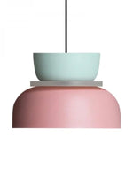 Cargar imagen en el visor de la Galería, Lámpara colgante con pantalla de cuenco de acrílico colorido Macaron