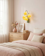Load image into Gallery viewer, Ruffled Floral Rechargeable Wall Sconce - product view 4