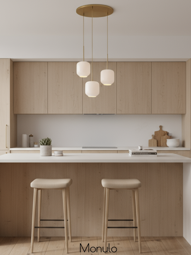 Lumivelle 3 Licht Glas Kronleuchter - Klarer und Milchglas Lampenschirm Design