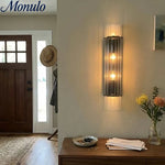 Cargar imagen en el visor de la Galería, Aplique de pared doble Lumora Crystal Up Down para dormitorio