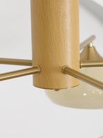 Load image into Gallery viewer, Medieval Log Style Vintage Glass Chandelier