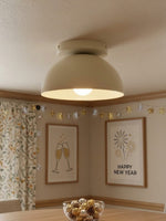 Load image into Gallery viewer, Metio Dome Minimalist Ceiling Lamp – Flush Mount for Small Spaces, Multi-Color Options