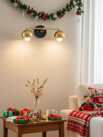 Cargar imagen en el visor de la Galería, Lámpara de tocador decorativa Metio Dome - Lámpara de pared para baño con pantalla orbe clásica