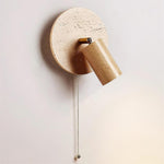 Load image into Gallery viewer, Travertine and Wood Adjustable Wall Light - product view 22