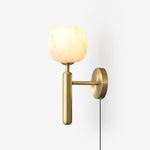 Cargar imagen en el visor de la Galería, Mian Alabaster Plug-In Wall Light with Inline Switch - product image 1