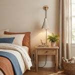 Bild in Gallery-Viewer laden, Microcement Wood Plug-In Wall Light - product image 7