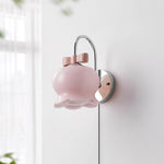 Bild in Gallery-Viewer laden, Bow-Topped Glass Bell Plug-In Wall Sconce product view 4