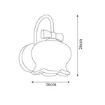 Bild in Gallery-Viewer laden, Bow-Topped Glass Bell Plug-In Wall Sconce dimension drawing 5
