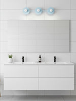Load image into Gallery viewer, Minimal 3-Light Vanity Wall Sconce – Multiple Color Options Available