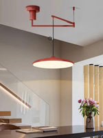 Load image into Gallery viewer, Swing Arm Pendant Light - Minimalist Adjustable Hanging Light Fixture