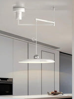 Load image into Gallery viewer, Swing Arm Pendant Light - Minimalist Adjustable Hanging Light Fixture