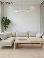 Load image into Gallery viewer, Minimalist Pendant Light with Light Fabric Shade