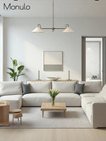 Load image into Gallery viewer, Minimalist Pendant Light with Light Fabric Shade