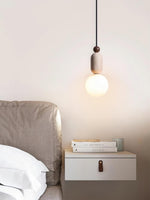 Cargar imagen en el visor de la Galería, Lámpara colgante moderna de travertino con tres anillos