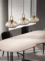Load image into Gallery viewer, Modern Brass Glass Single Pendant Light