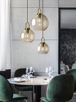 Load image into Gallery viewer, Modern Brass Glass Single Pendant Light