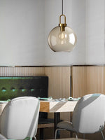 Load image into Gallery viewer, Modern Brass Glass Single Pendant Light