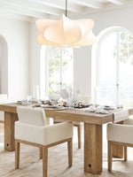 Cargar imagen en el visor de la Galería, Lámpara colgante de seda en forma de nube con pantalla de tela - Nordic Drum Light Design