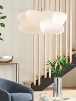 Cargar imagen en el visor de la Galería, Lámpara colgante de seda en forma de nube con pantalla de tela - Nordic Drum Light Design