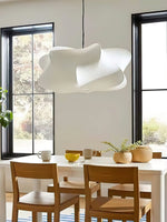 Cargar imagen en el visor de la Galería, Lámpara colgante de seda en forma de nube con pantalla de tela - Nordic Drum Light Design