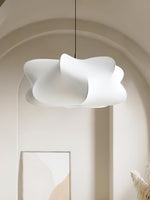 Cargar imagen en el visor de la Galería, Lámpara colgante de seda en forma de nube con pantalla de tela - Nordic Drum Light Design