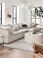 Cargar imagen en el visor de la Galería, Lámpara colgante de seda en forma de nube con pantalla de tela - Nordic Drum Light Design