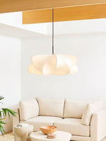 Cargar imagen en el visor de la Galería, Lámpara colgante de seda en forma de nube con pantalla de tela - Nordic Drum Light Design