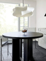 Cargar imagen en el visor de la Galería, Lámpara colgante de seda en forma de nube con pantalla de tela - Nordic Drum Light Design