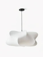 Cargar imagen en el visor de la Galería, Lámpara colgante de seda en forma de nube con pantalla de tela - Nordic Drum Light Design