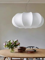 Load image into Gallery viewer, Modern Creative Flat Round Silk Pendant Lamp