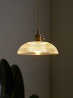 Load image into Gallery viewer, Modern Ribbed Pendant Light - Sleek Spiral Design