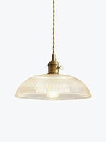 Load image into Gallery viewer, Modern Ribbed Pendant Light - Sleek Spiral Design