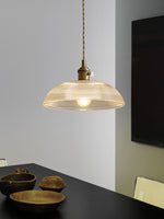 Load image into Gallery viewer, Modern Ribbed Pendant Light - Sleek Spiral Design