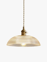 Load image into Gallery viewer, Modern Ribbed Pendant Light - Sleek Spiral Design