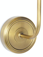 Load image into Gallery viewer, Elegant Curve-Arm Fabric Shade Wall Sconce – Modern Metal Base Wall Light for Living Room