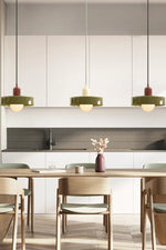 Load image into Gallery viewer, Morandi Modern Style Disc Glass Pendant Lamp