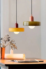 Load image into Gallery viewer, Morandi Modern Style Disc Glass Pendant Lamp