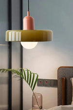 Load image into Gallery viewer, Morandi Modern Style Disc Glass Pendant Lamp