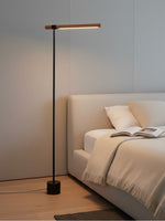 Load image into Gallery viewer, Moss Linear Wood Floor Lamp - Modern Adjustable Led Light For Reading