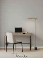 Load image into Gallery viewer, Moss Linear Wood Floor Lamp - Modern Adjustable Led Light For Reading