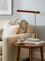Load image into Gallery viewer, Moss Linear Wood Led Table Lamp - Modern Cordless Bedside Style