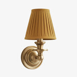 Load image into Gallery viewer, Rowan Drum Shade Wall Sconce – Fabric Sconce Light for Cozy Cottage Lighting