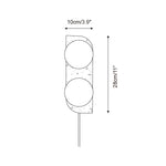 Cargar imagen en el visor de la Galería, Travertine Multi-Globe Plug-In Wall Lamp product view