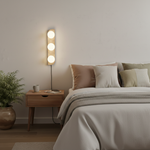 Cargar imagen en el visor de la Galería, Travertine Multi-Globe Plug-In Wall Lamp product view
