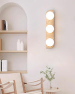 Cargar imagen en el visor de la Galería, Travertine Multi-Globe Plug-In Wall Lamp product view