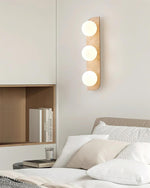 Cargar imagen en el visor de la Galería, Travertine Multi-Globe Plug-In Wall Lamp product view