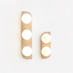 Cargar imagen en el visor de la Galería, Travertine Multi-Globe Plug-In Wall Lamp product view