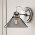 Bild in Gallery-Viewer laden, Aurenza Gebogene Arm Globe Wandlampe – Moderne Industrielle Wandleuchte für Badezimmer, Schlafzimmer und Flur